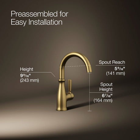 Traditional beverage faucet