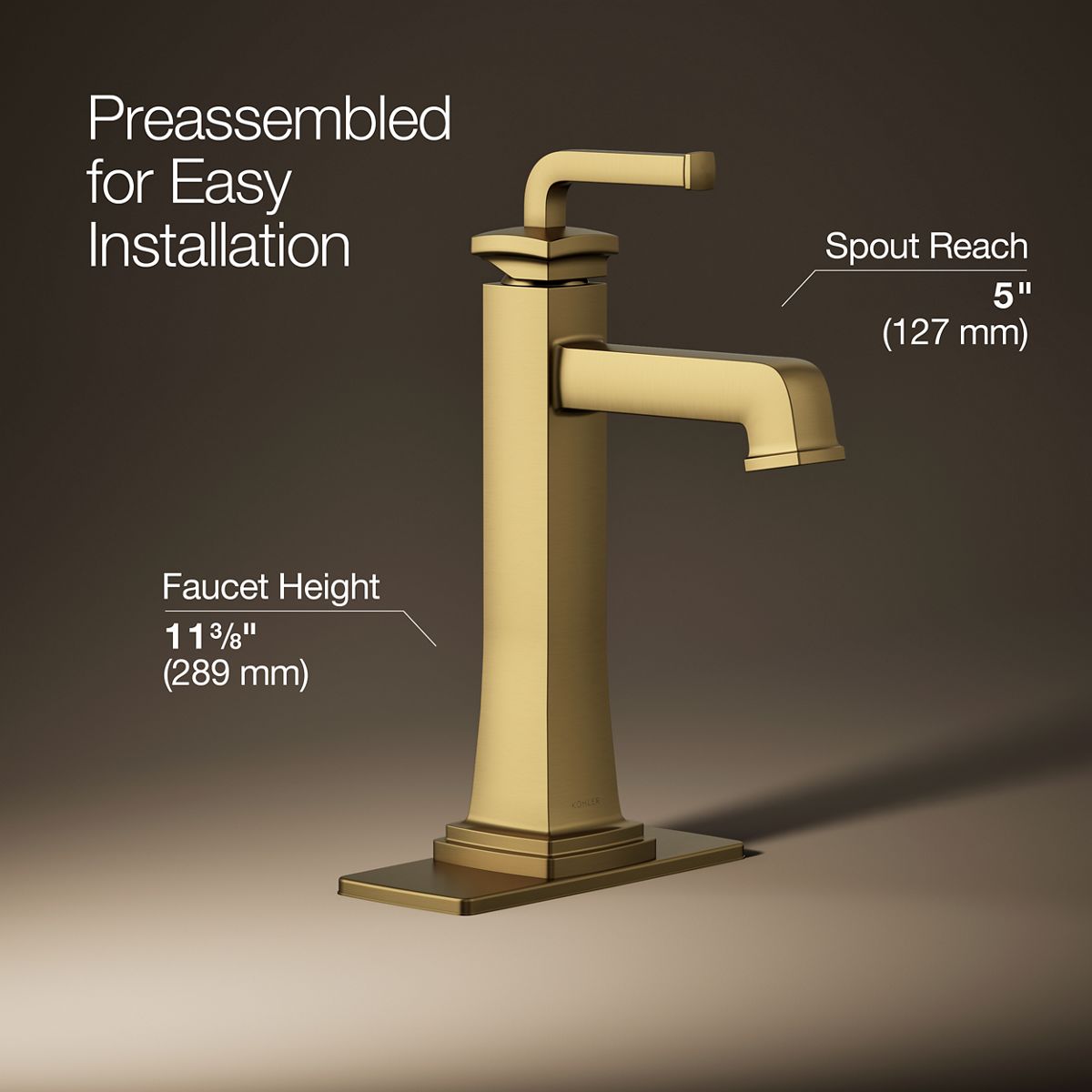 Riff® Tall single-handle bathroom sink faucet, 1.2 gpm