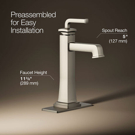 Riff® Tall single-handle bathroom sink faucet, 0.5 gpm