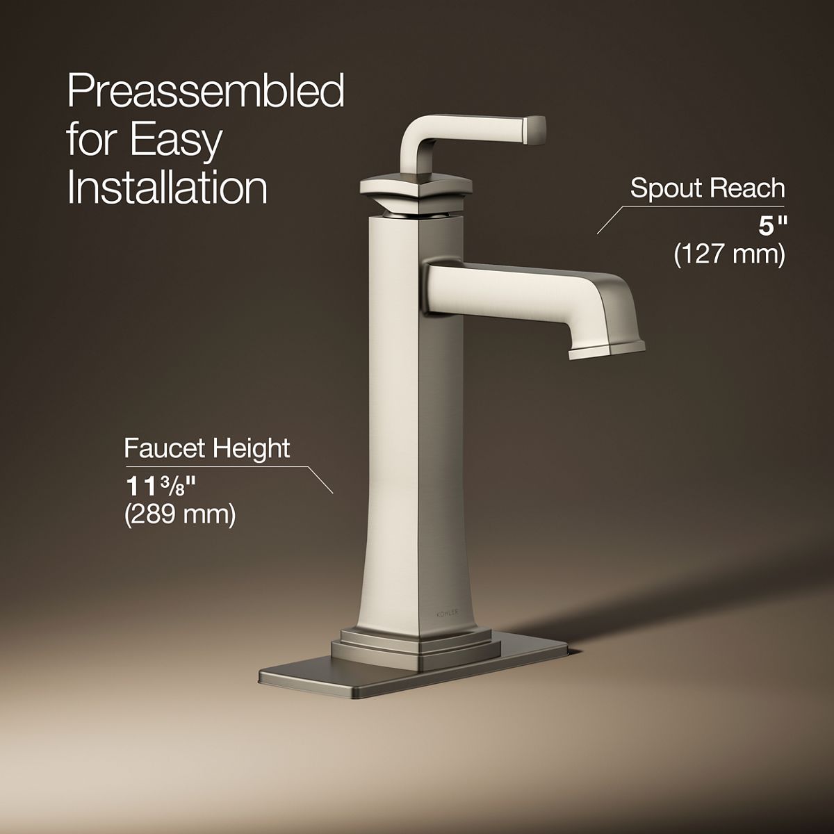 Riff® Tall single-handle bathroom sink faucet, 1.2 gpm