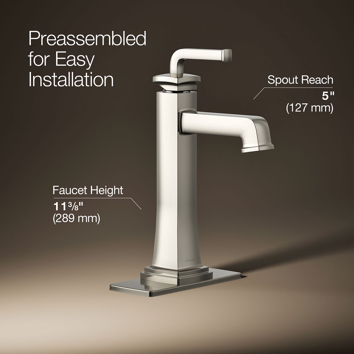 Riff® Tall single-handle bathroom sink faucet, 1.2 gpm