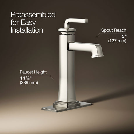 Riff® Tall single-handle bathroom sink faucet, 0.5 gpm