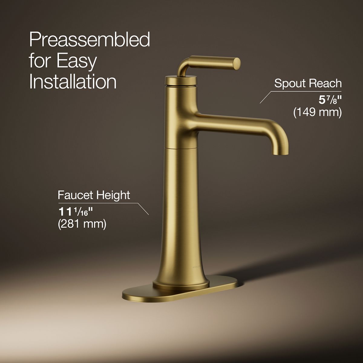 Tone™ Tall single-handle bathroom sink faucet, 1.2 gpm