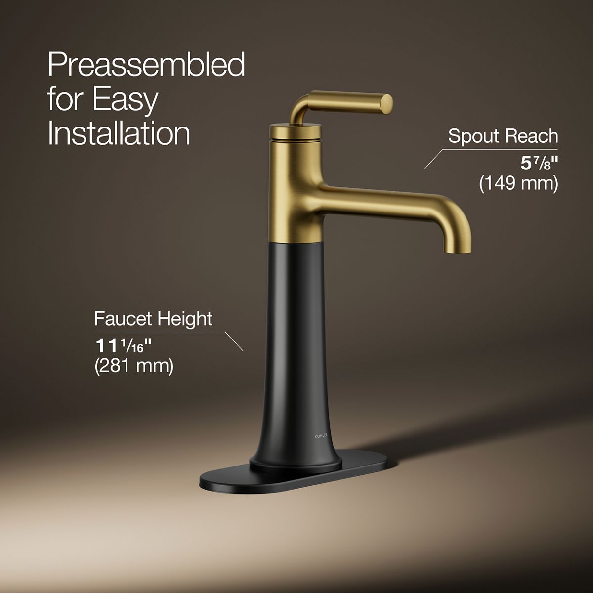 Tone™ Tall single-handle bathroom sink faucet, 1.2 gpm