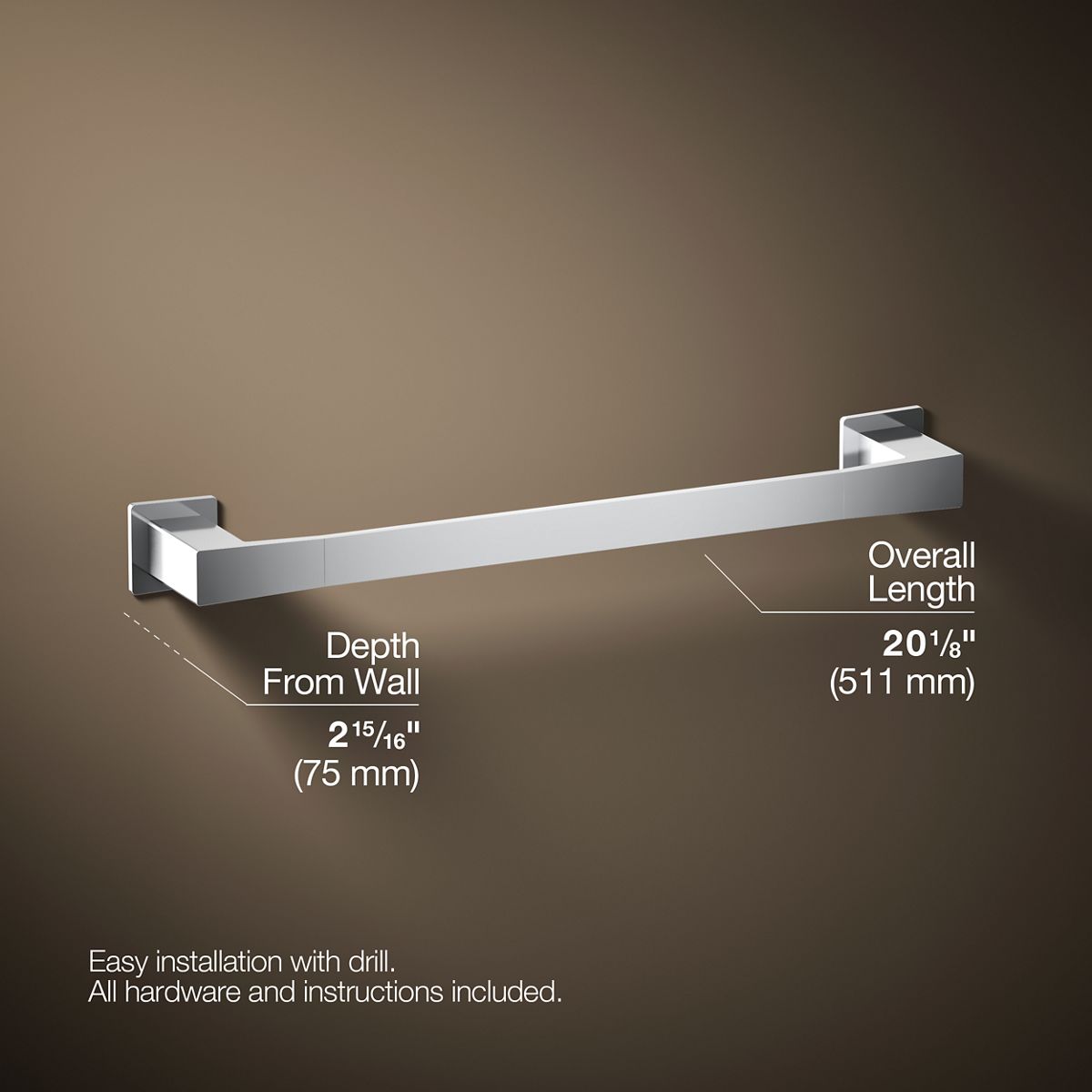 Honesty® 18" towel bar