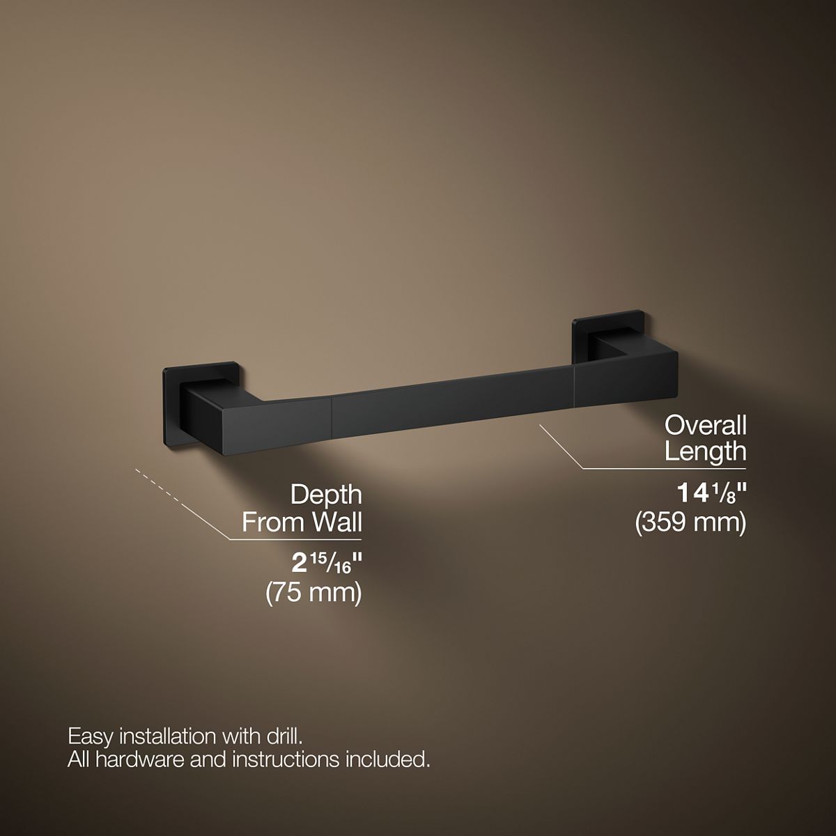 Honesty® 12" towel bar