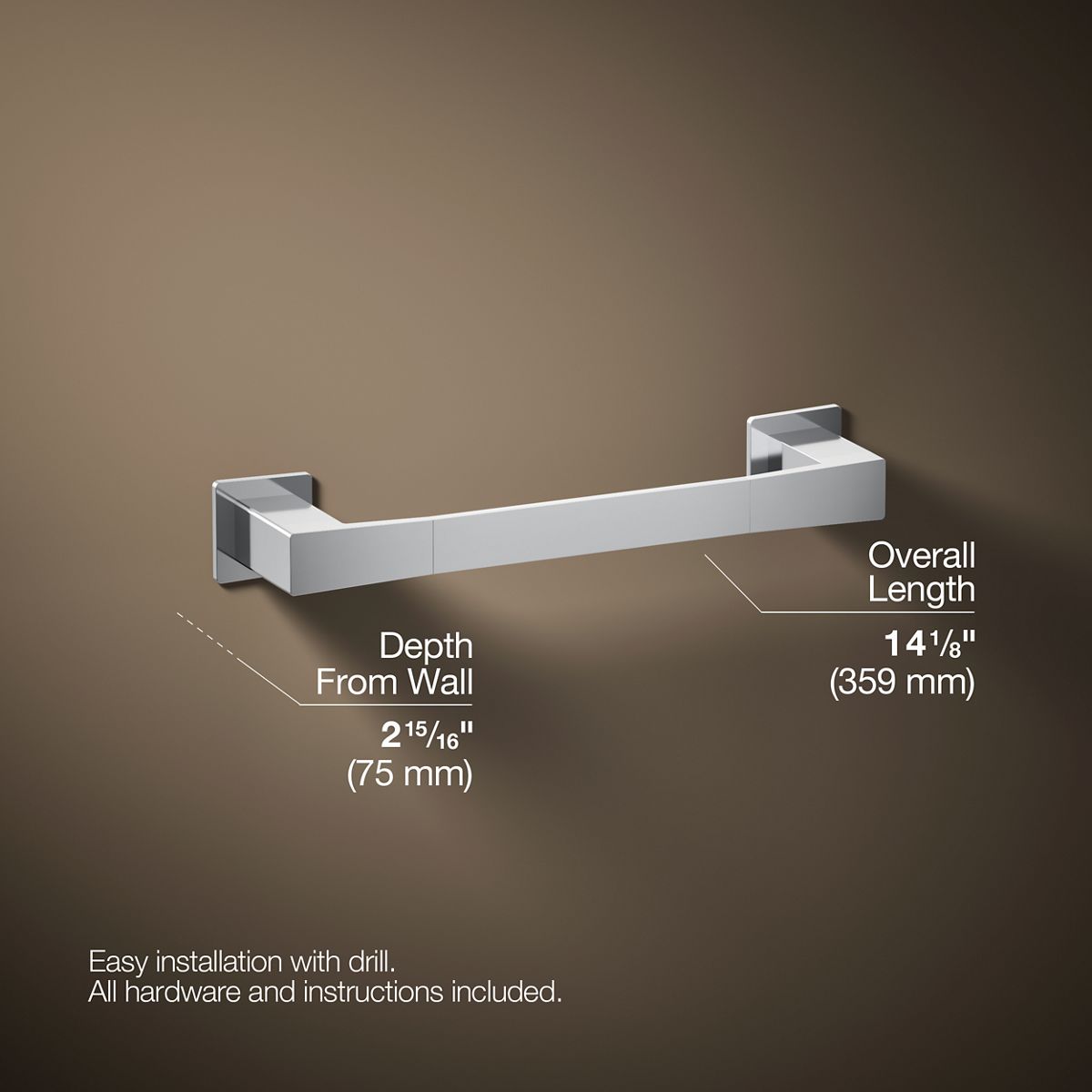 Honesty® 12" towel bar