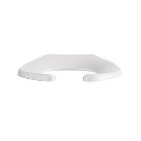Commercial Heavy Duty Open Front Elongated Toilet Seat with EverClean® Surface and Self-sustaining Hinges