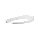 Commercial Heavy Duty Open Front Elongated Toilet Seat with EverClean® Surface and Self-sustaining Hinges