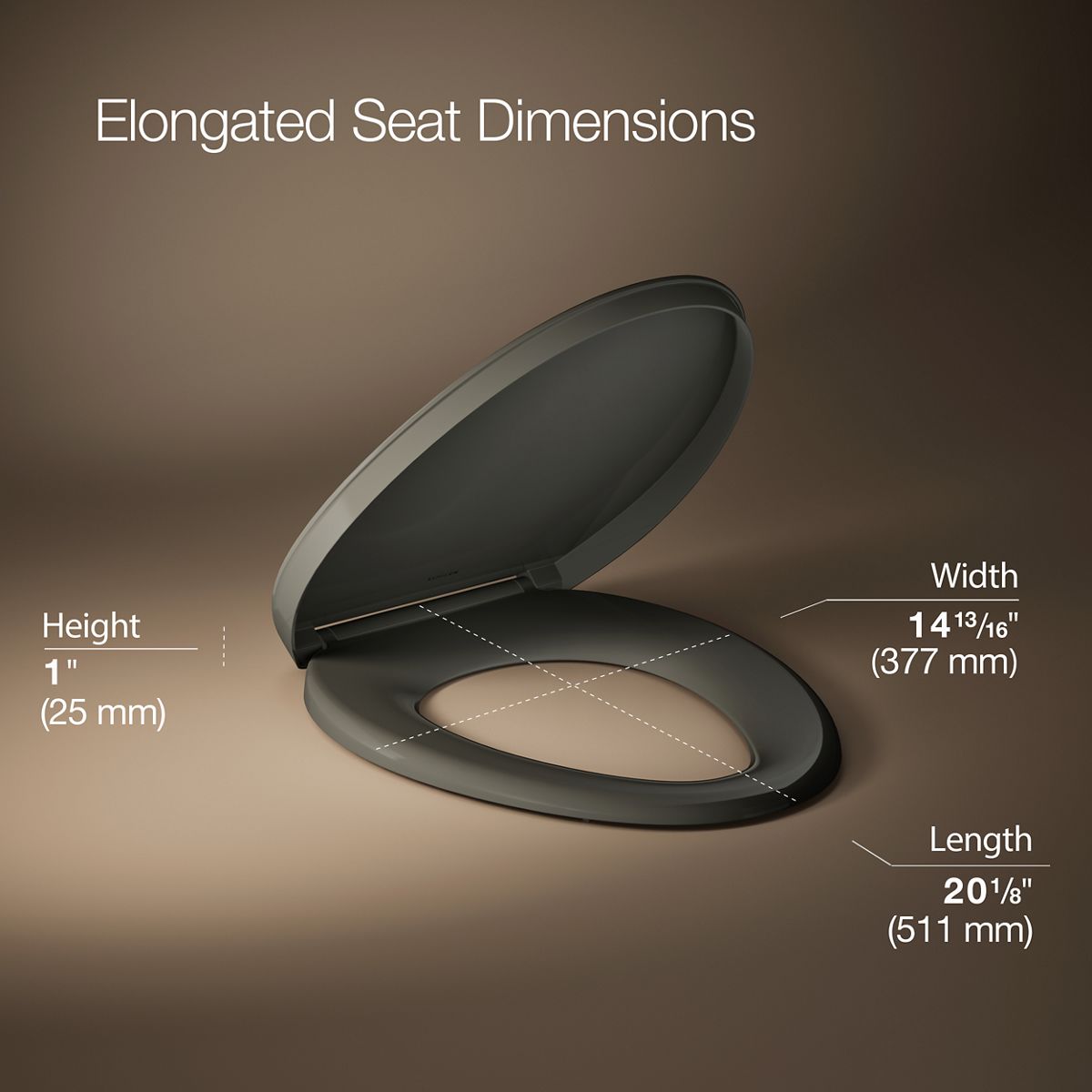 Impro® ReadyLatch® Quiet-Close™ elongated toilet seat
