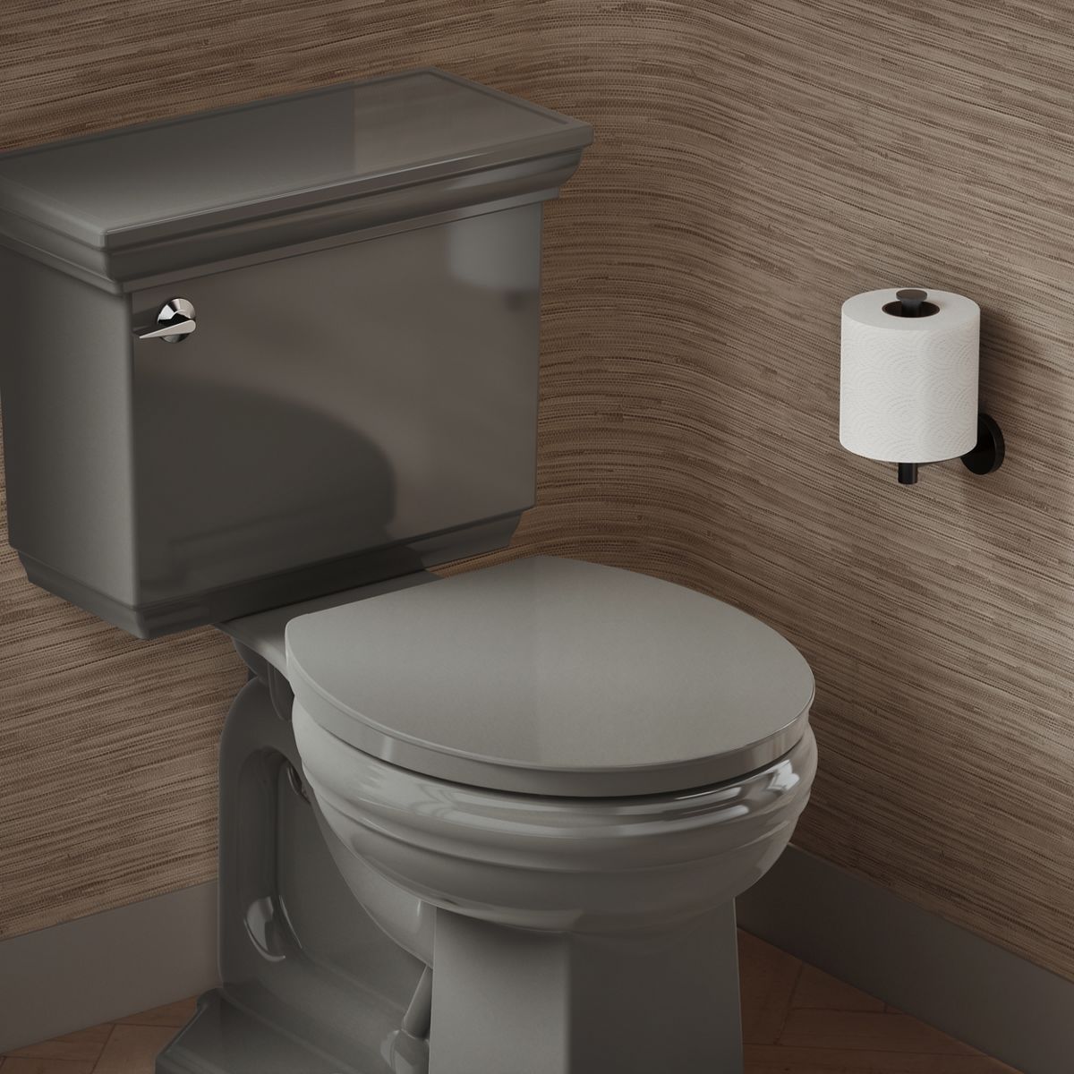 Impro® ReadyLatch® Quiet-Close™ round-front toilet seat
