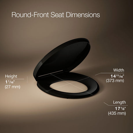 Impro® ReadyLatch® Quiet-Close™ round-front toilet seat