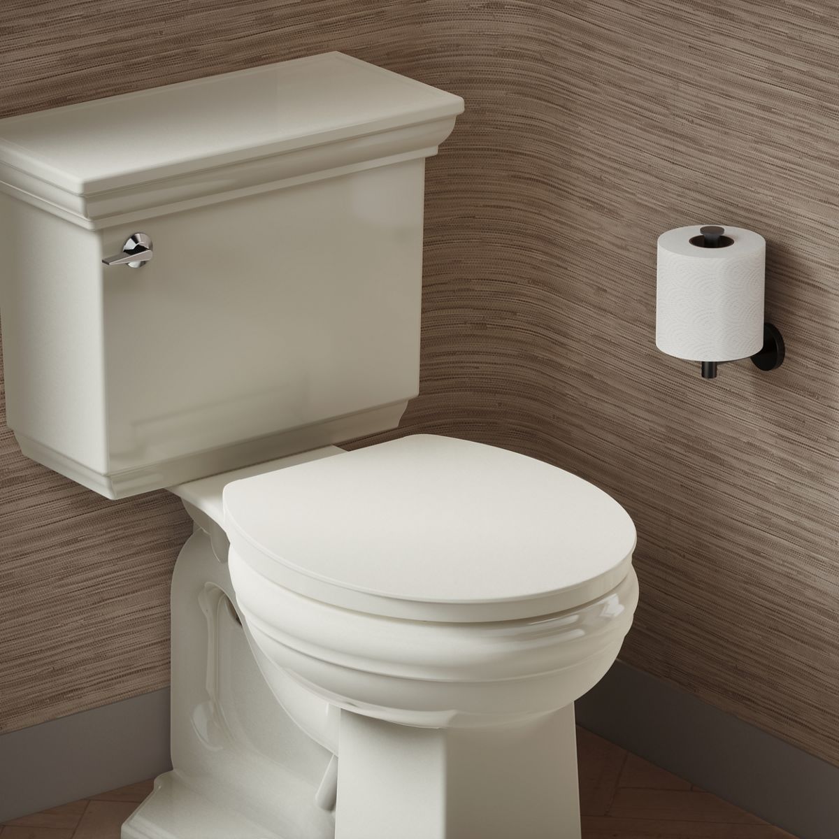 Impro® ReadyLatch® Quiet-Close™ round-front toilet seat