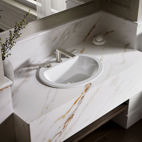 Bryant® 20-1/4" oval drop-in bathroom sink