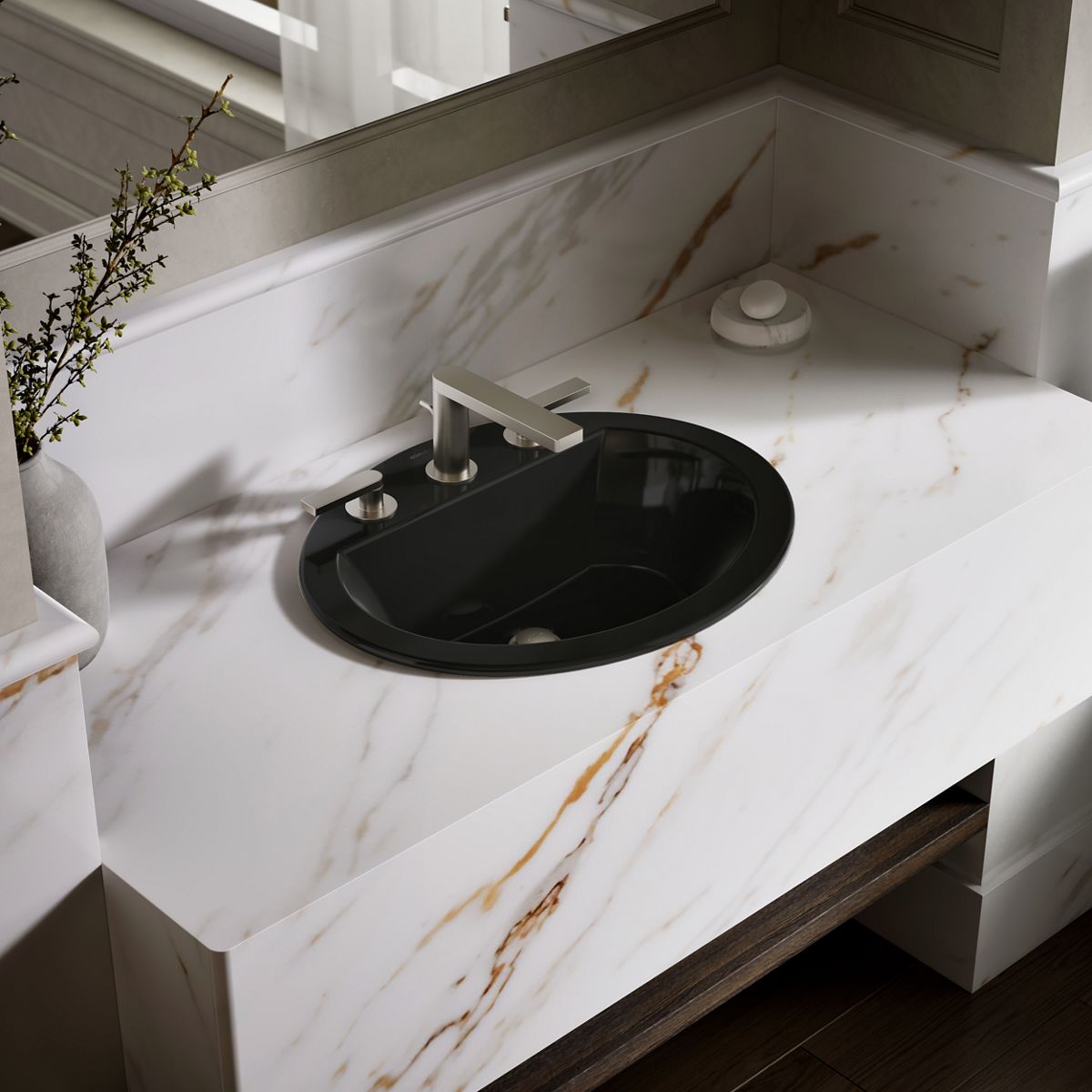 Bryant® 20-1/4" oval drop-in bathroom sink