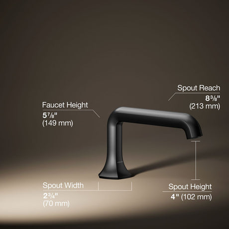 Occasion® Deck-mount bath spout with Straight design