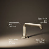 Occasion® Deck-mount bath spout with Straight design