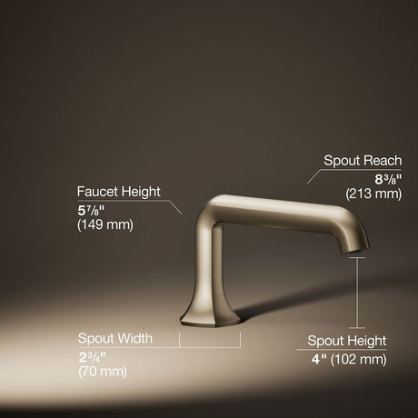 Occasion® Deck-mount bath spout with Straight design