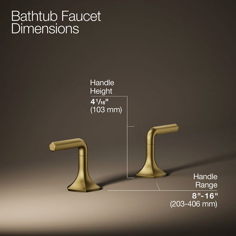 Occasion® Deck-mount bath faucet handles with Lever design