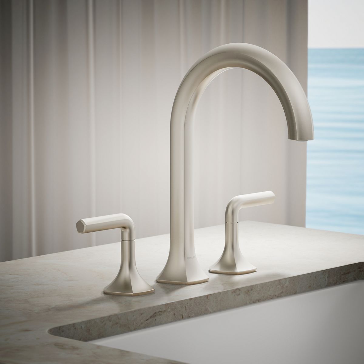 Occasion® Deck-mount bath faucet handles with Lever design