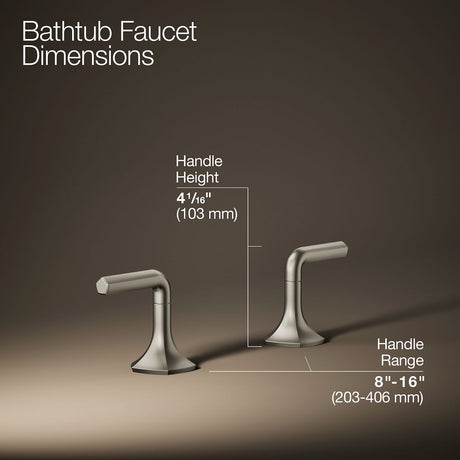 Occasion® Deck-mount bath faucet handles with Lever design