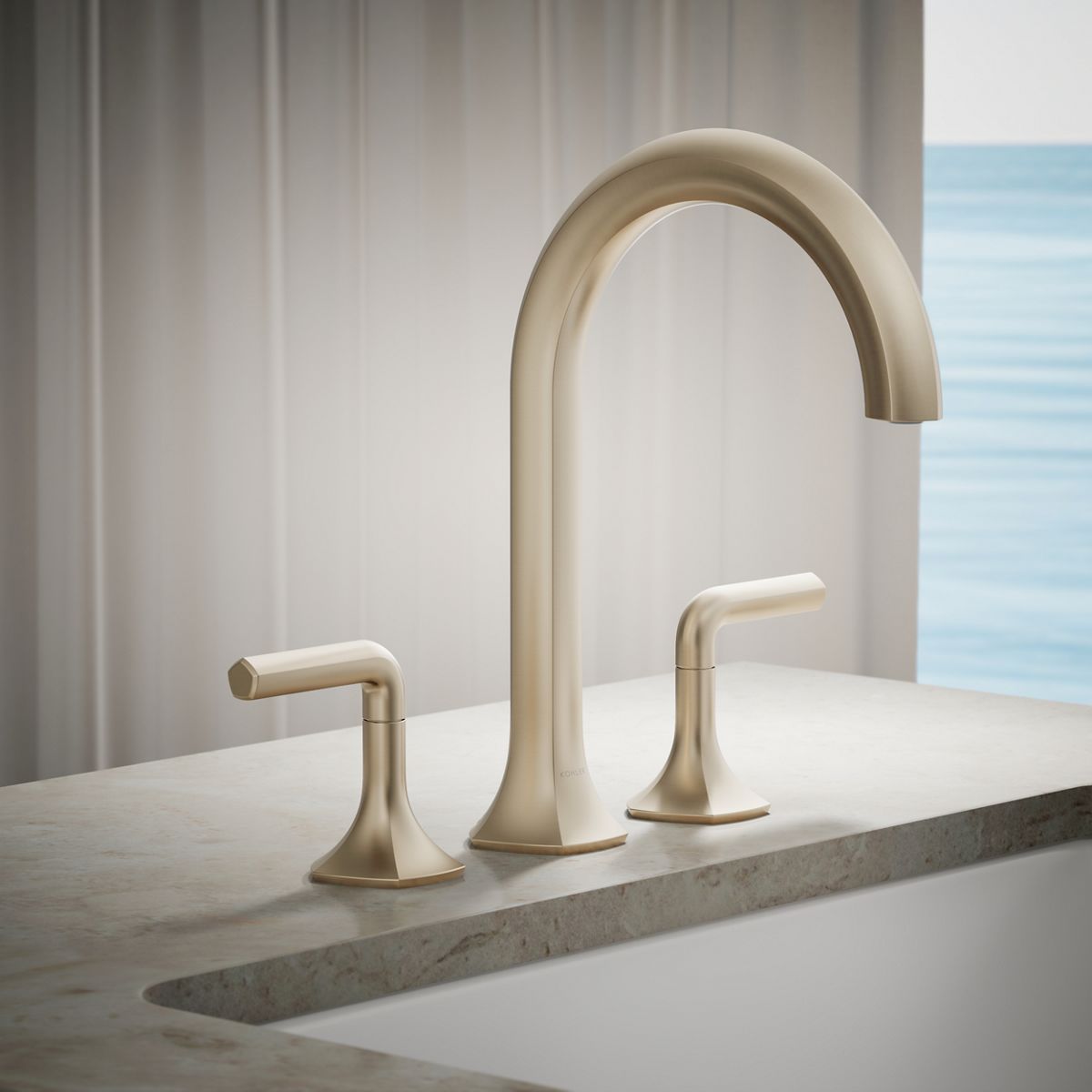 Occasion® Deck-mount bath faucet handles with Lever design