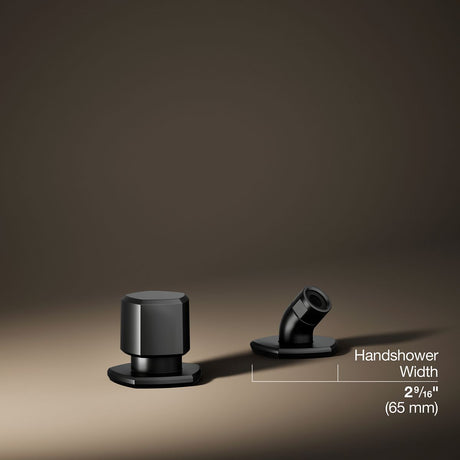 Occasion® Deck-mount handshower holder and two-way diverter valve