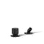 Occasion® Deck-mount handshower holder and two-way diverter valve