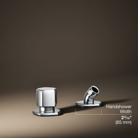 Occasion® Deck-mount handshower holder and two-way diverter valve