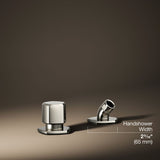 Occasion® Deck-mount handshower holder and two-way diverter valve