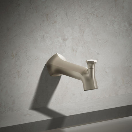 Occasion® Wall-mount bath spout with Straight design and diverter