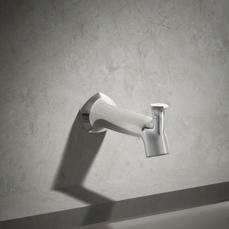 Occasion® Wall-mount bath spout with Straight design and diverter