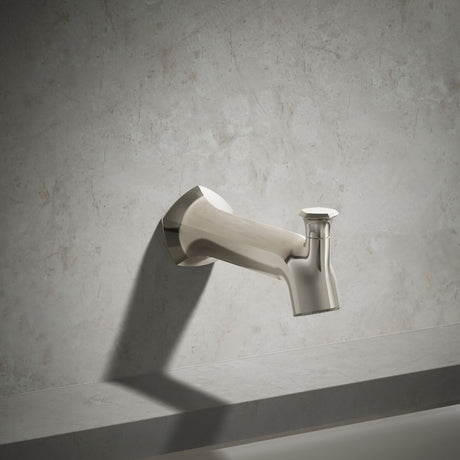 Occasion® Wall-mount bath spout with Straight design and diverter