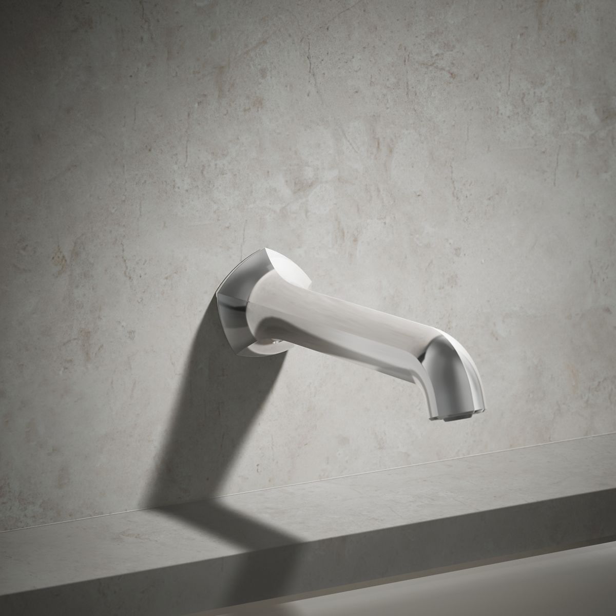 Occasion® Wall-mount bath spout with Straight design, 8"