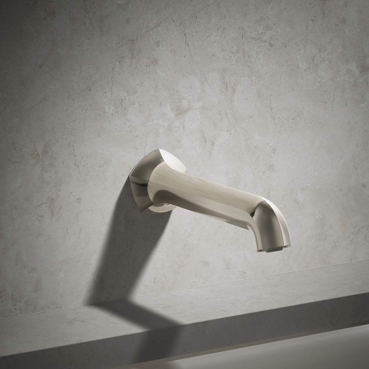Occasion® Wall-mount bath spout with Straight design, 8"