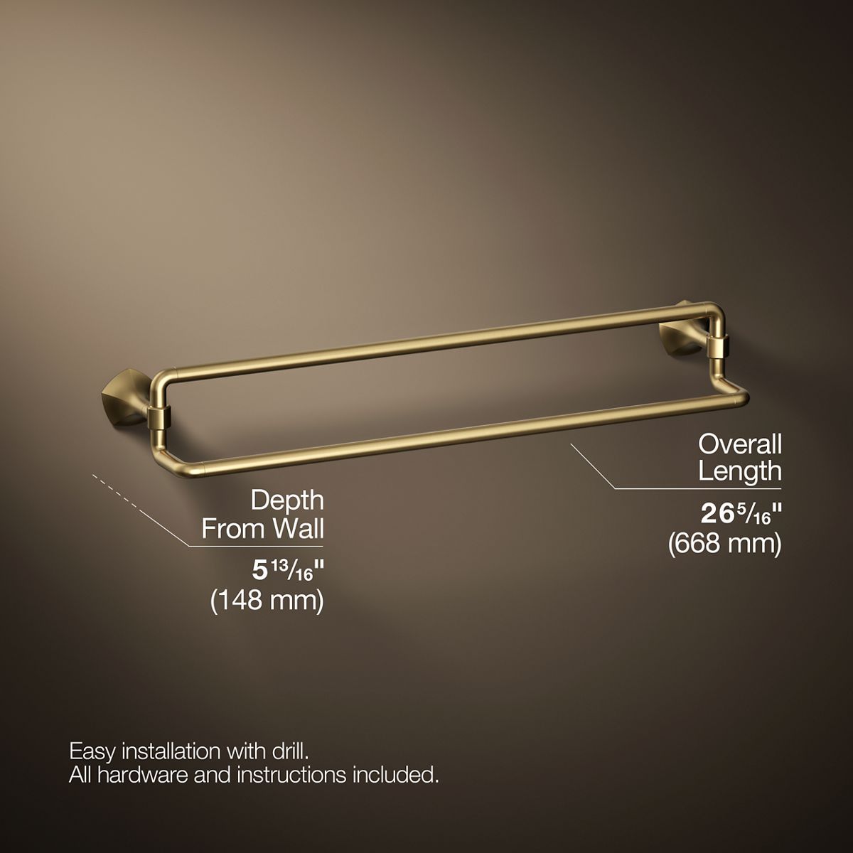 Occasion® 24" double towel bar