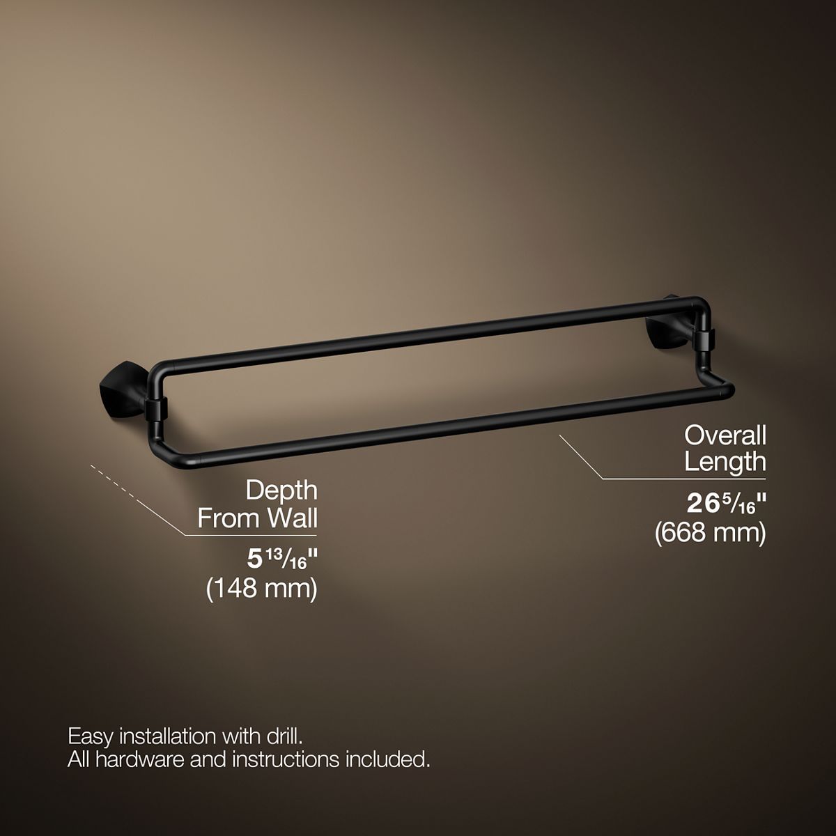 Occasion® 24" double towel bar