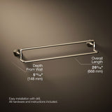 Occasion® 24" double towel bar