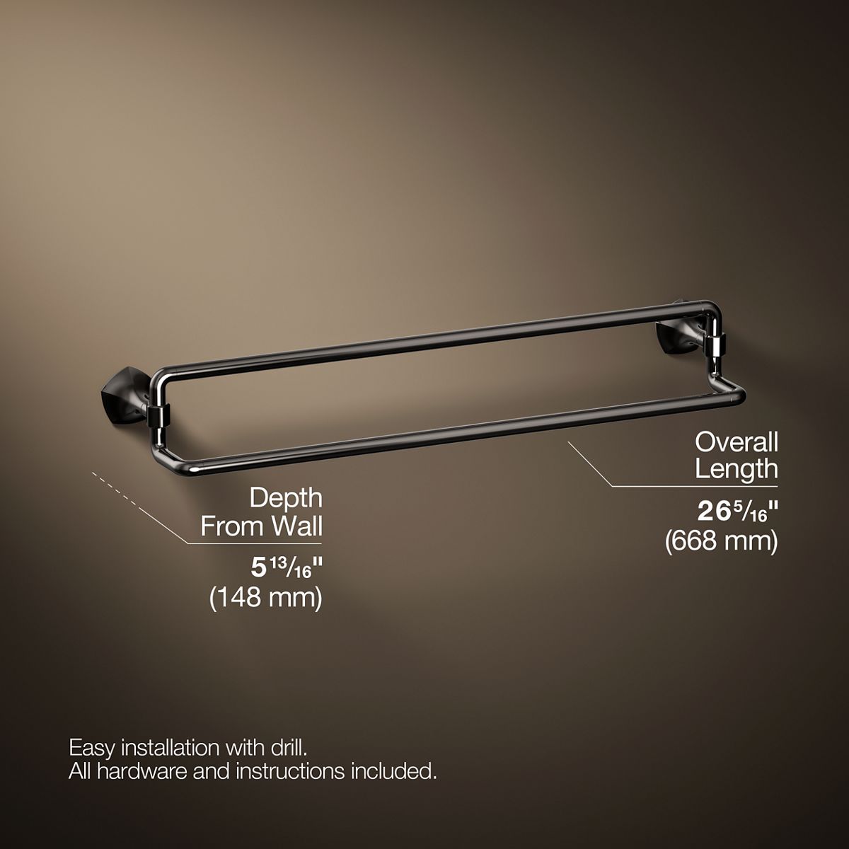 Occasion® 24" double towel bar