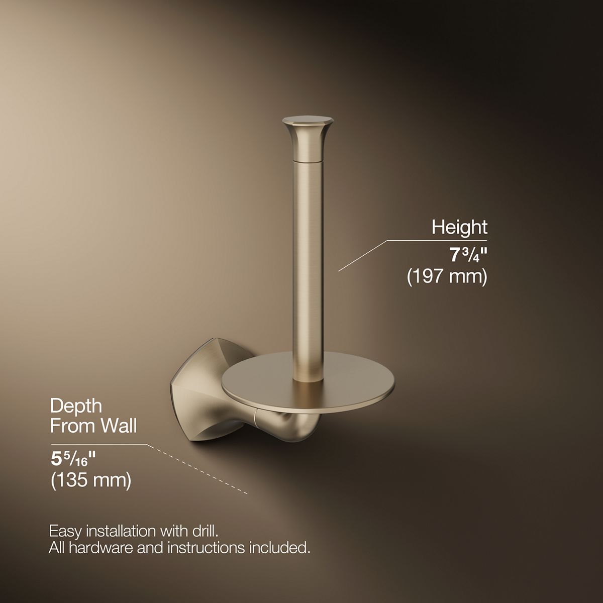 Occasion® Vertical toilet paper holder