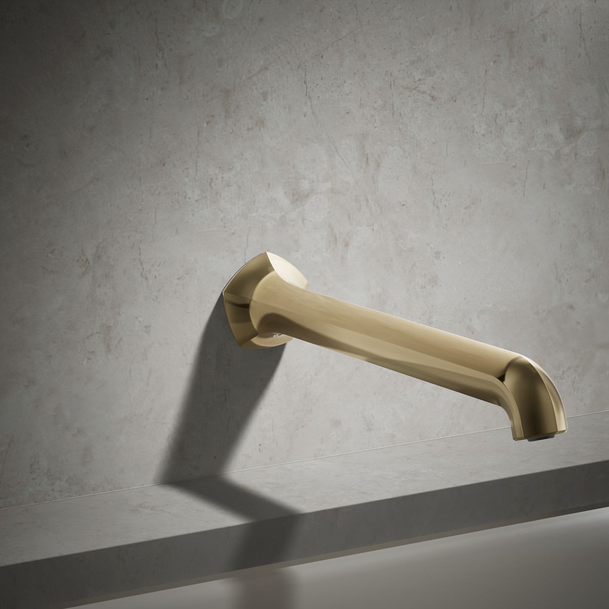 Occasion® Wall-mount bath spout with Straight design, 12"
