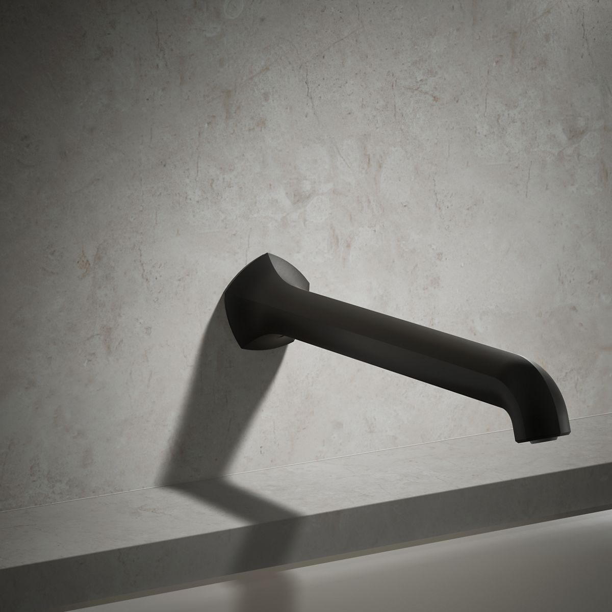 Occasion® Wall-mount bath spout with Straight design, 12"