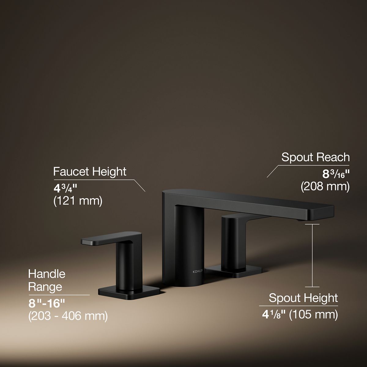 Parallel® Deck-mount bath faucet