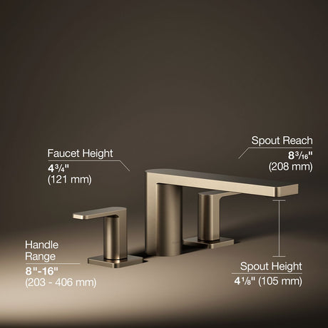 Parallel® Deck-mount bath faucet