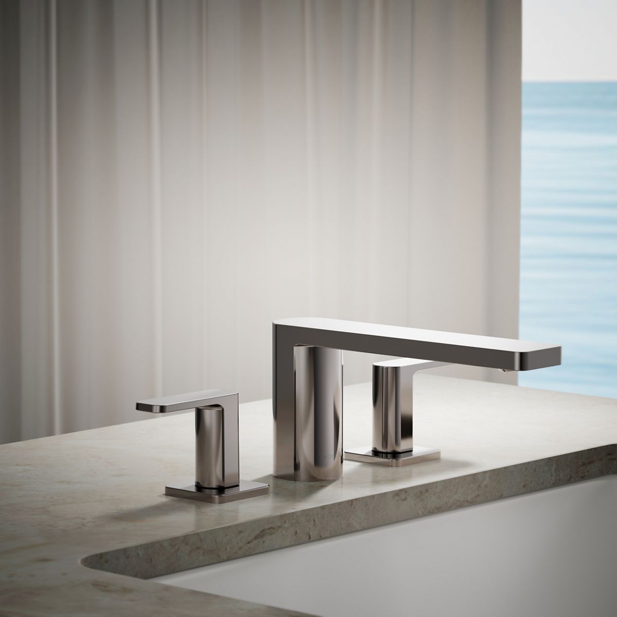 Parallel® Deck-mount bath faucet