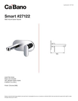 Wall mount basin faucet
