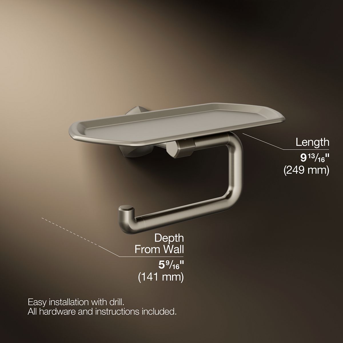 Occasion® Toilet paper holder with tray