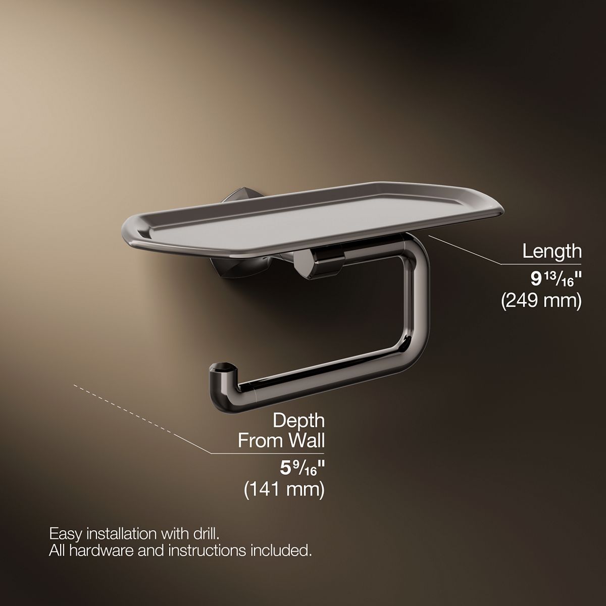 Occasion® Toilet paper holder with tray