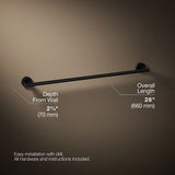 Elate® 24" towel bar