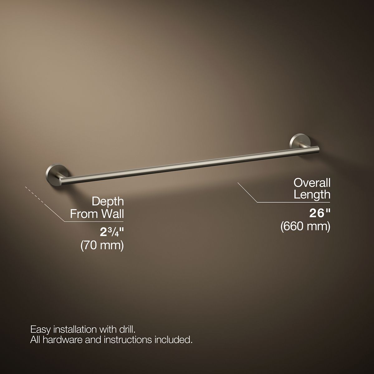 Elate® 24" towel bar